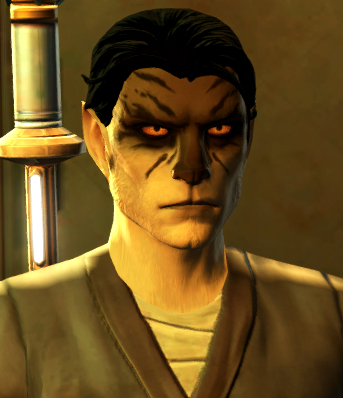 Male Cathar with orange eyes